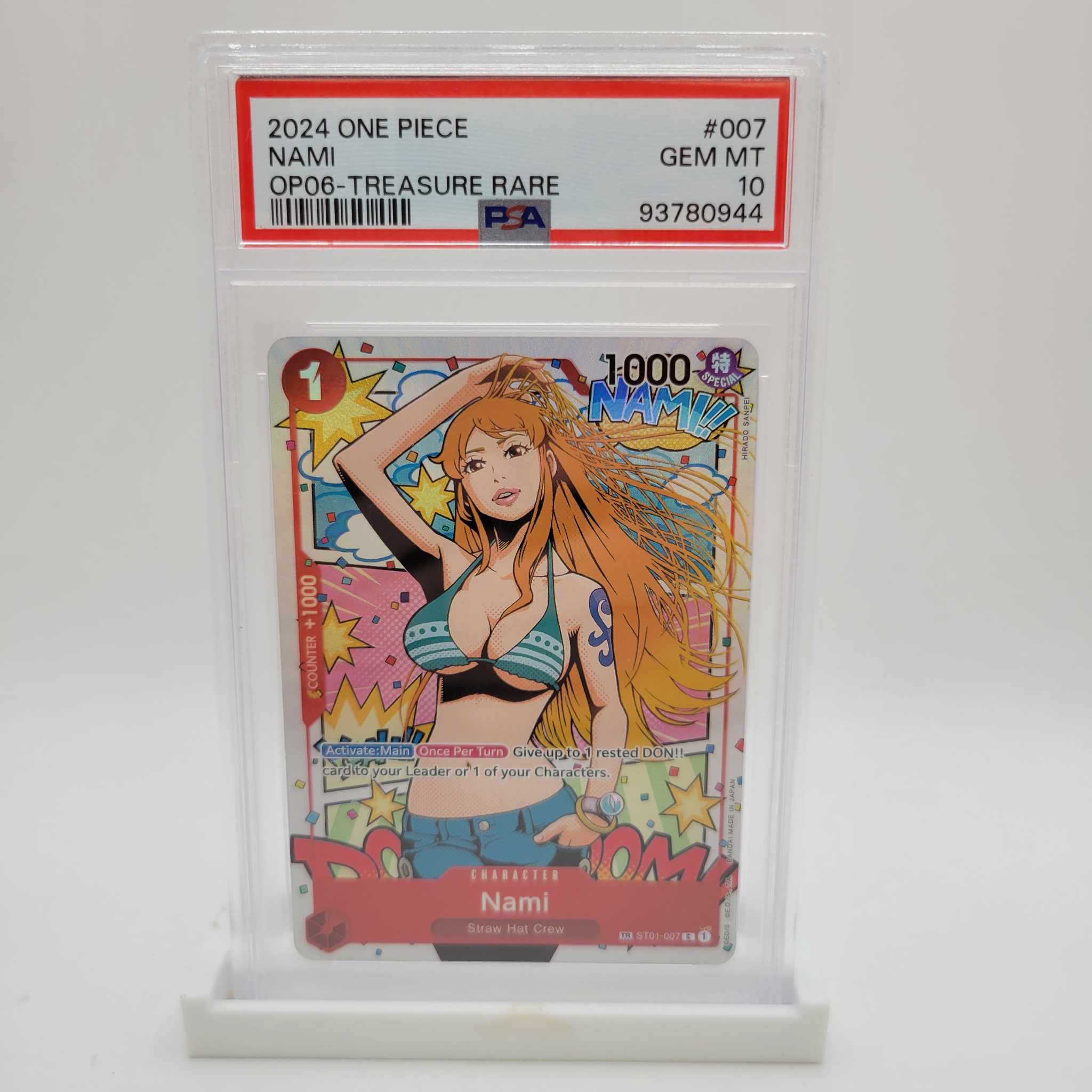 PSA 10 Nami Treasure Rare - One Piece (OP06) English – Danireon