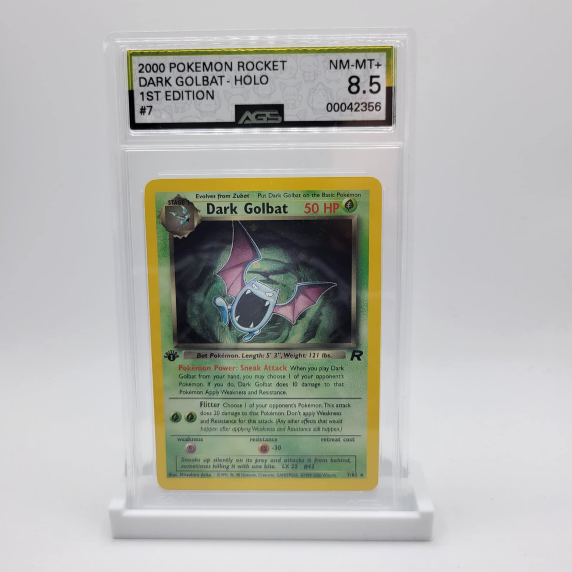 dark golbat pokemon card price AGS 8.5 1st Edition Dark Golbat Holo