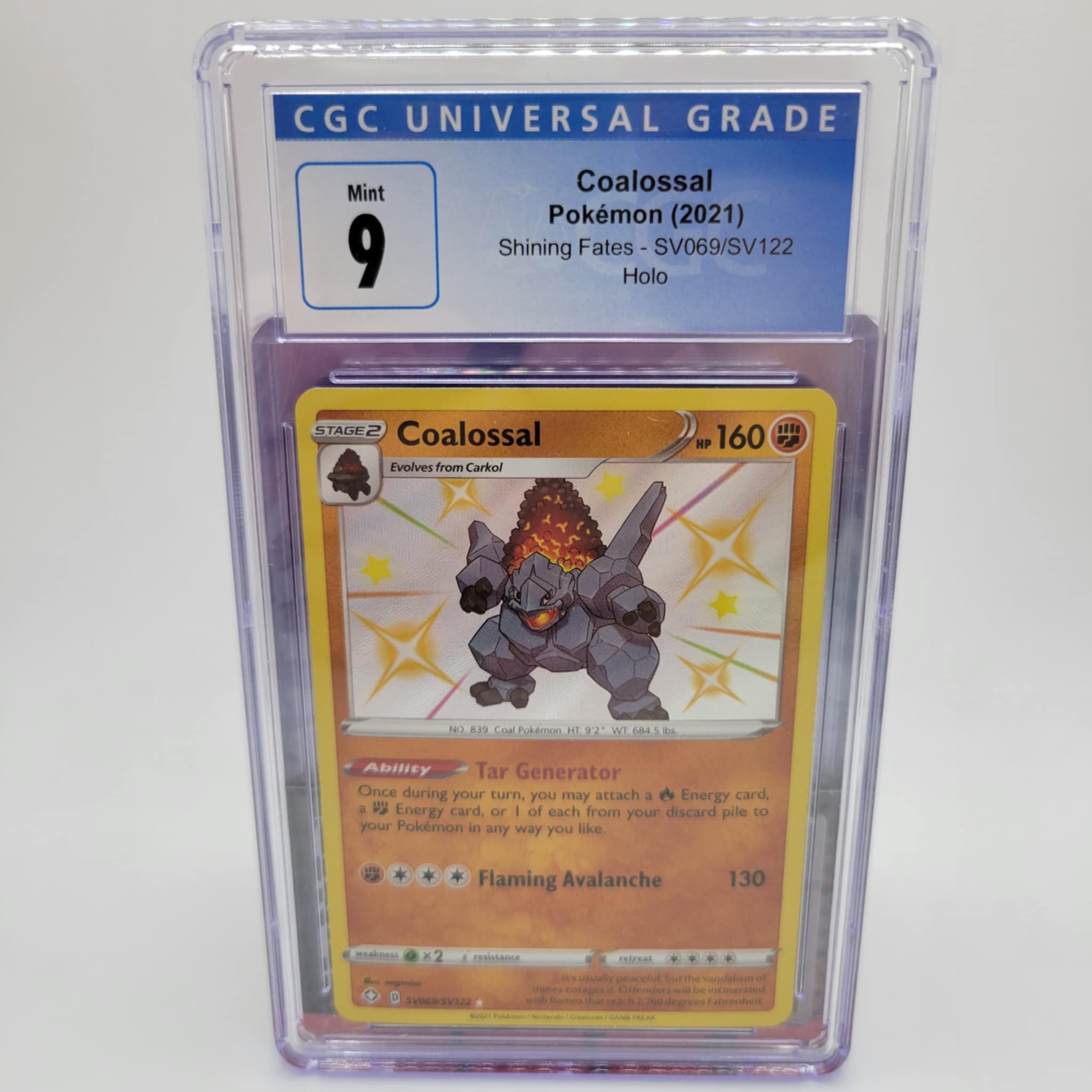 CGC 9 Coalossal Baby Shiny