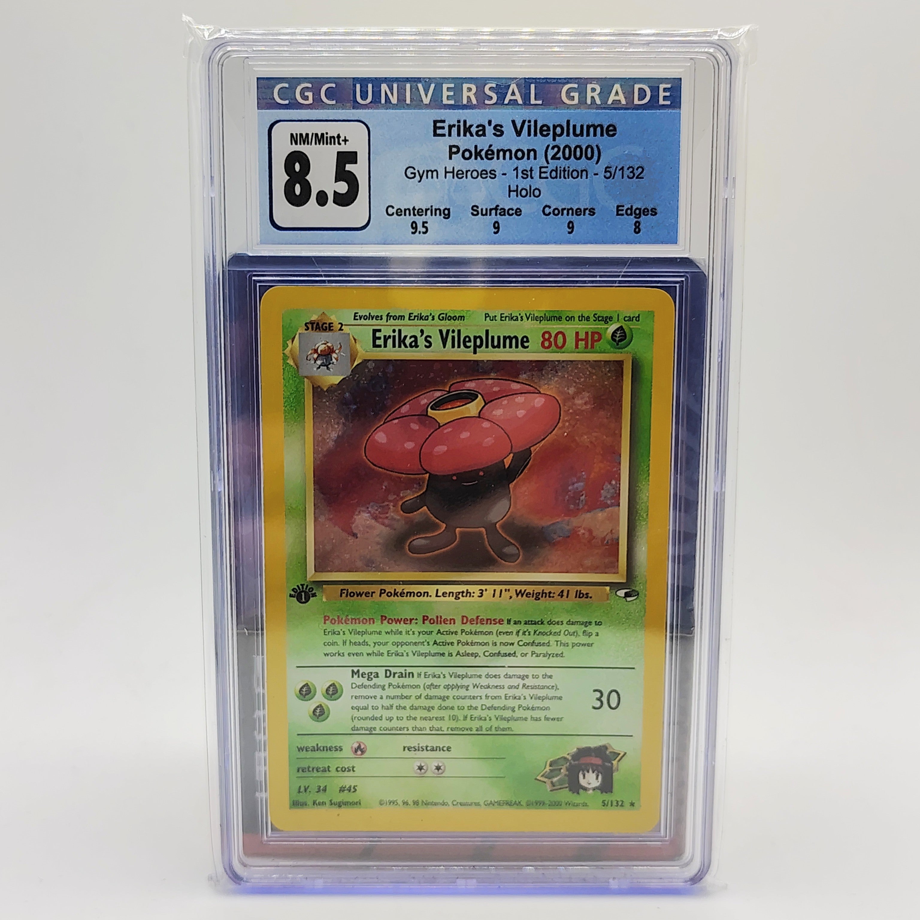CGC 8.5 Erika's Vileplume Holo
