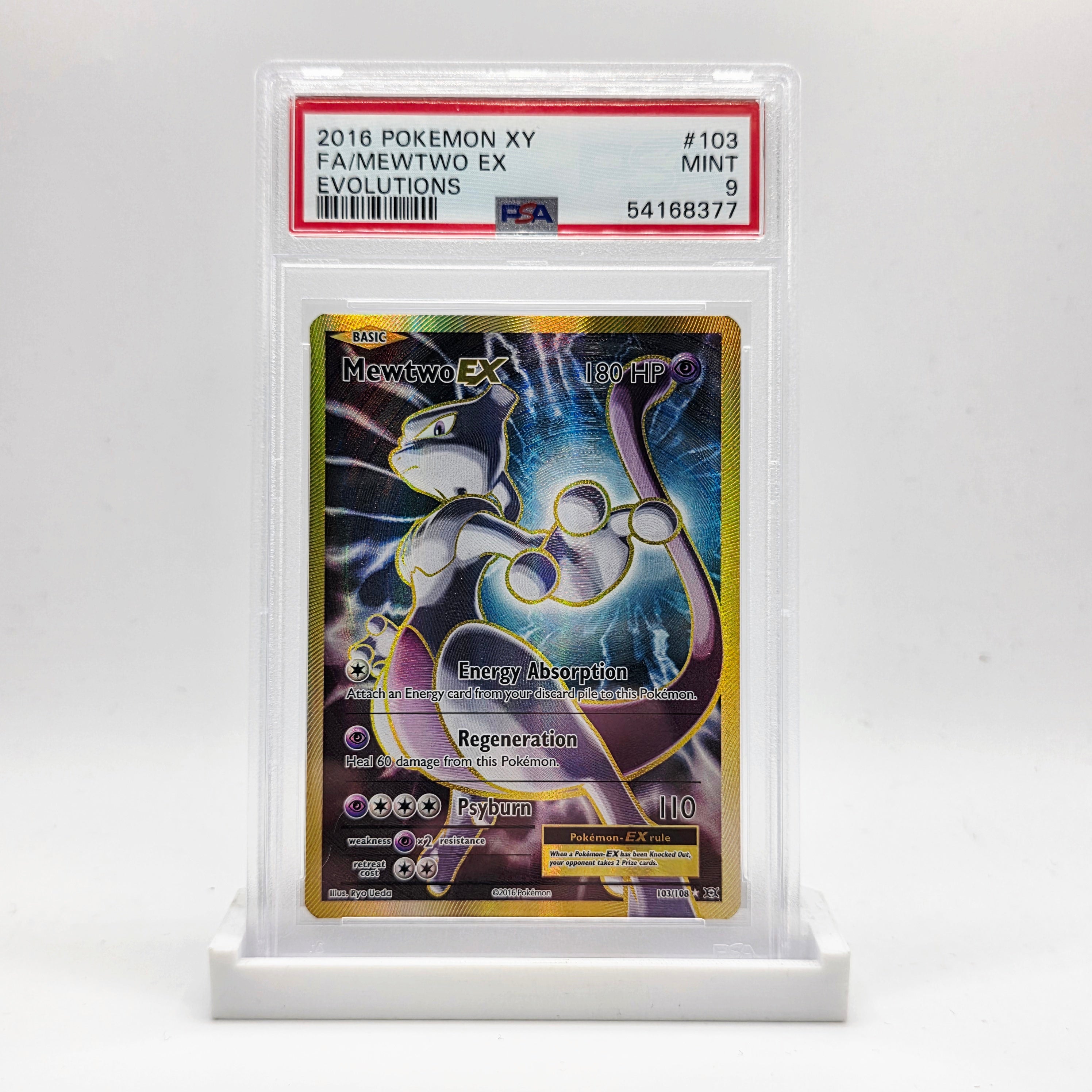 t*n様 PSA9 Mewtwo EX FA XY Evolutions #10 PSA 9 Mewtwo EX Full Art - 2016 Pokémon XY Evolutions – Danireon