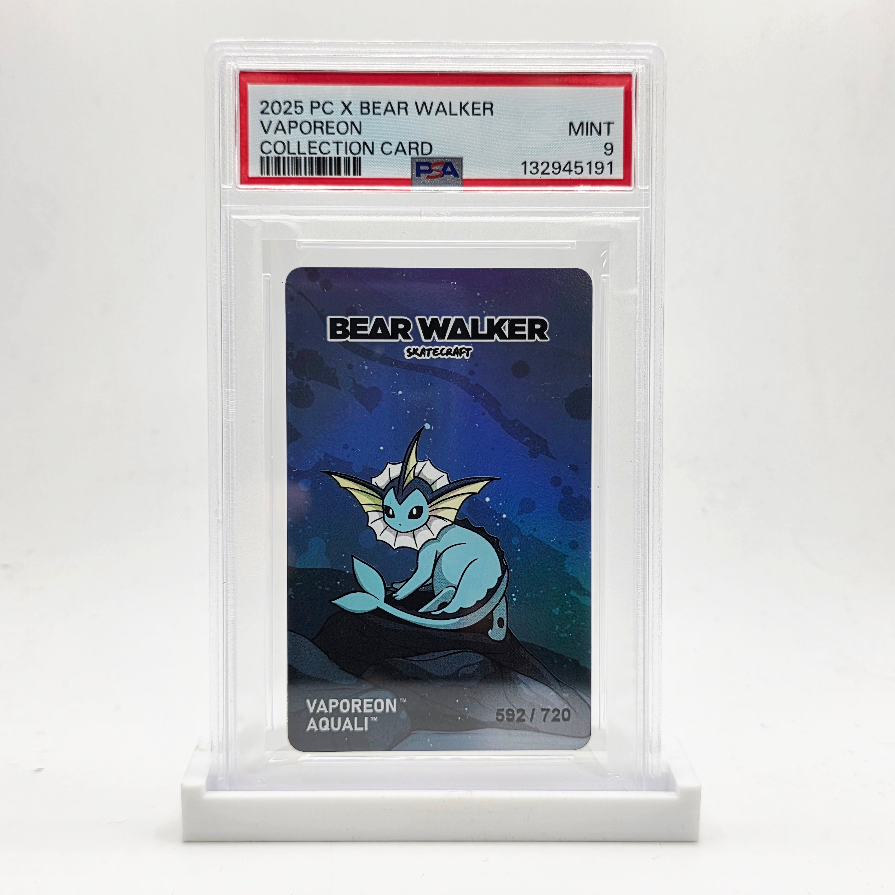 PSA 9 Vaporeon Collection Card