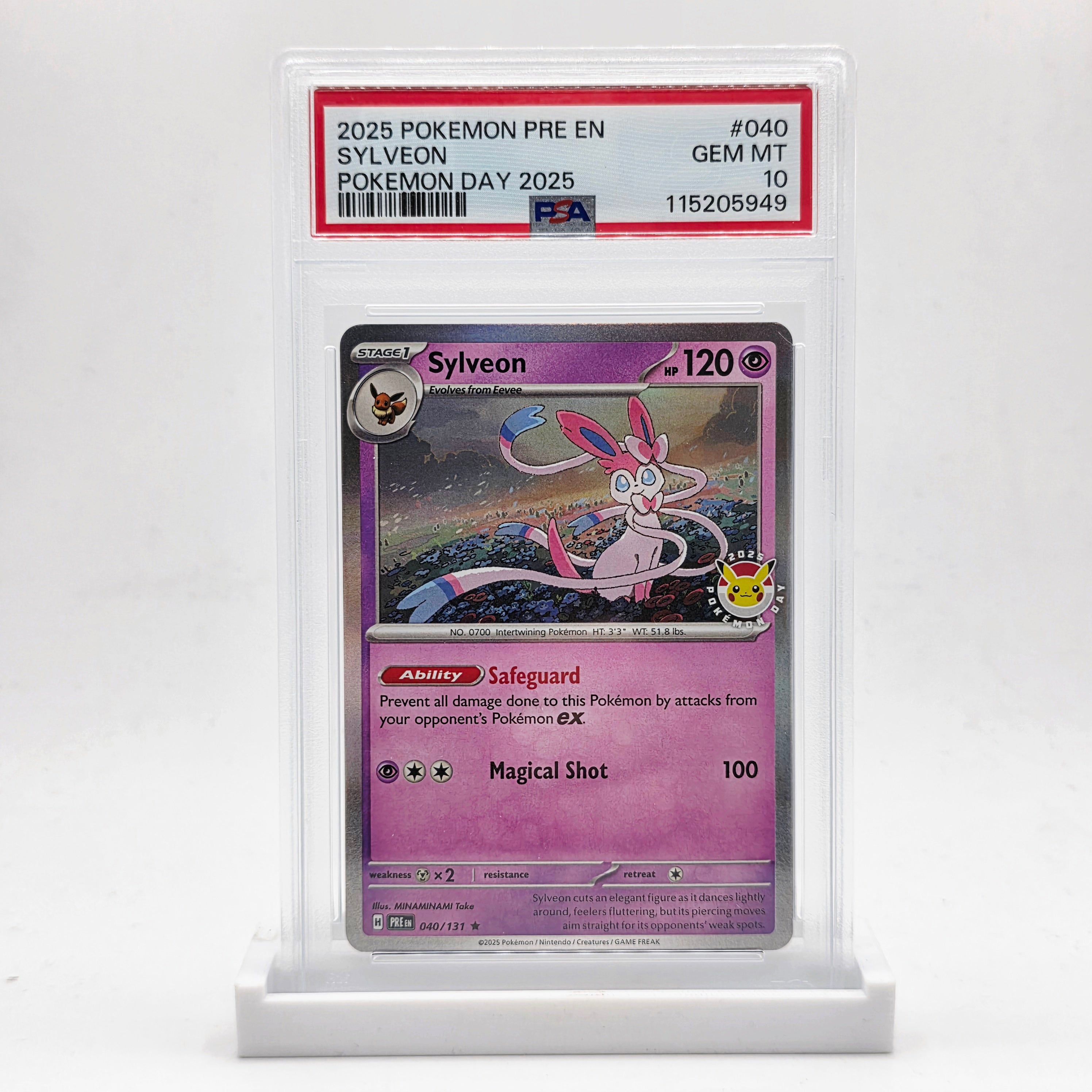 PSA 10 Sylveon Pokémon Day 2025 – Danireon Cards & Games