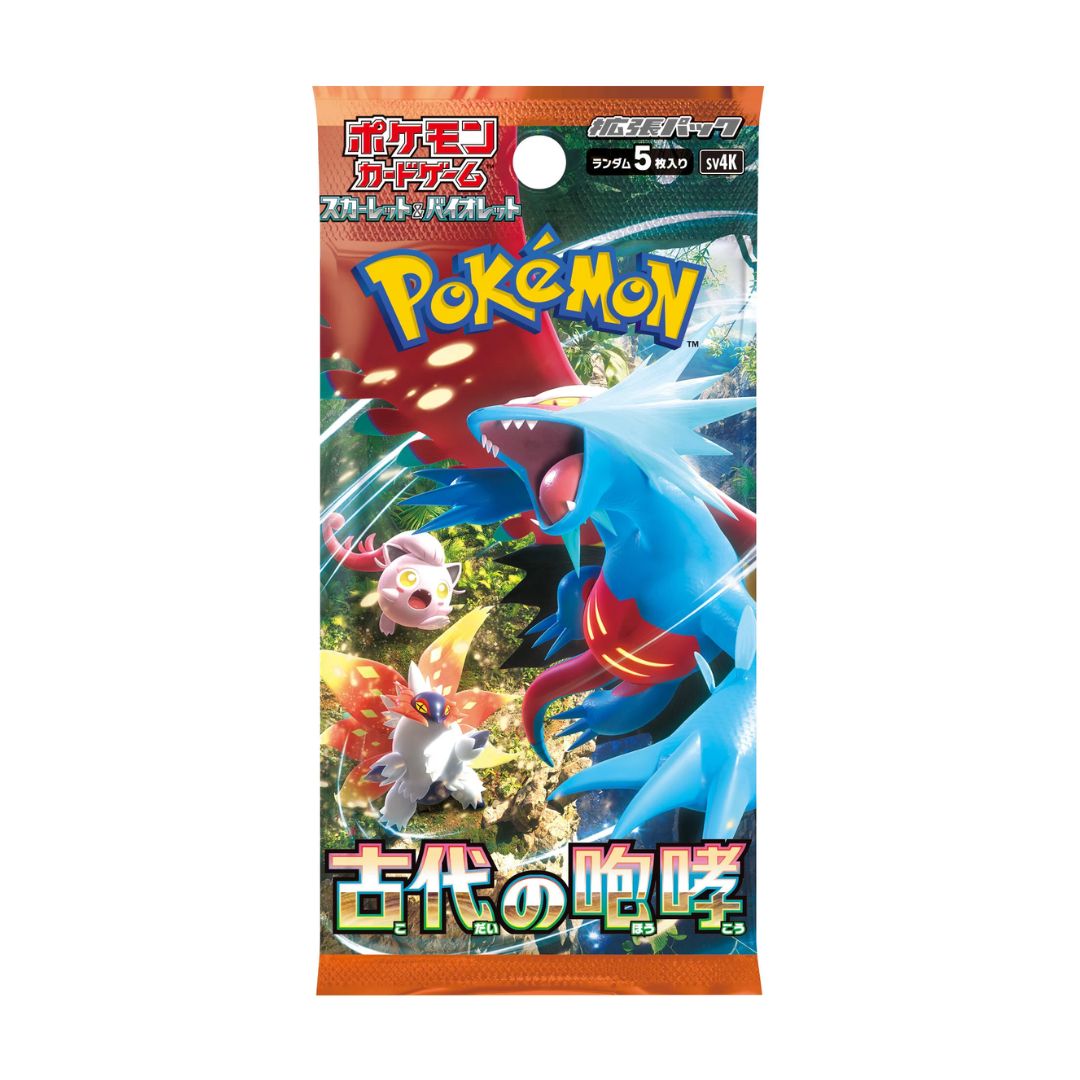 Box Tcgplayer Japanese Pokemon TCG: Ancient Roar Booster Pack (SV4K) - Paradox Rift Era, Factory Sealed Japanese Pokemon Cards Box Tcgplayer Japanese Pokemon TCG: Ancient Roar Booster Pack (SV4K) - Paradox Rift Era, Factory Sealed Japanese Pokemon Cards