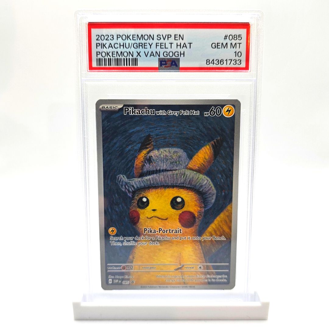 PSA 10 Pikachu with Grey Felt Hat — Van Gogh Museum Promo