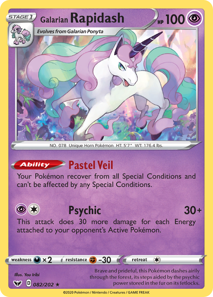 pokemon set with 202 cards Galarian Rapidash (082/202) [Sword & Shield: Base Set] – Danireon Cards &  Games