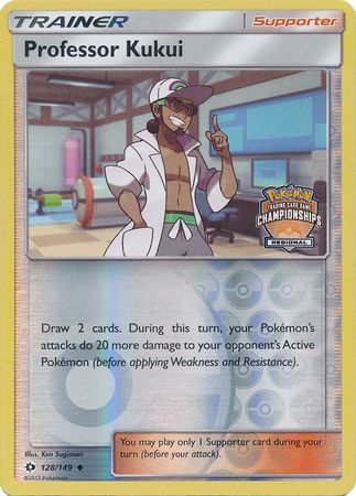 Professor Kukui (128/149) (Regional Championship Promo) [Sun & Moon: B –  Danireon Cards & Games