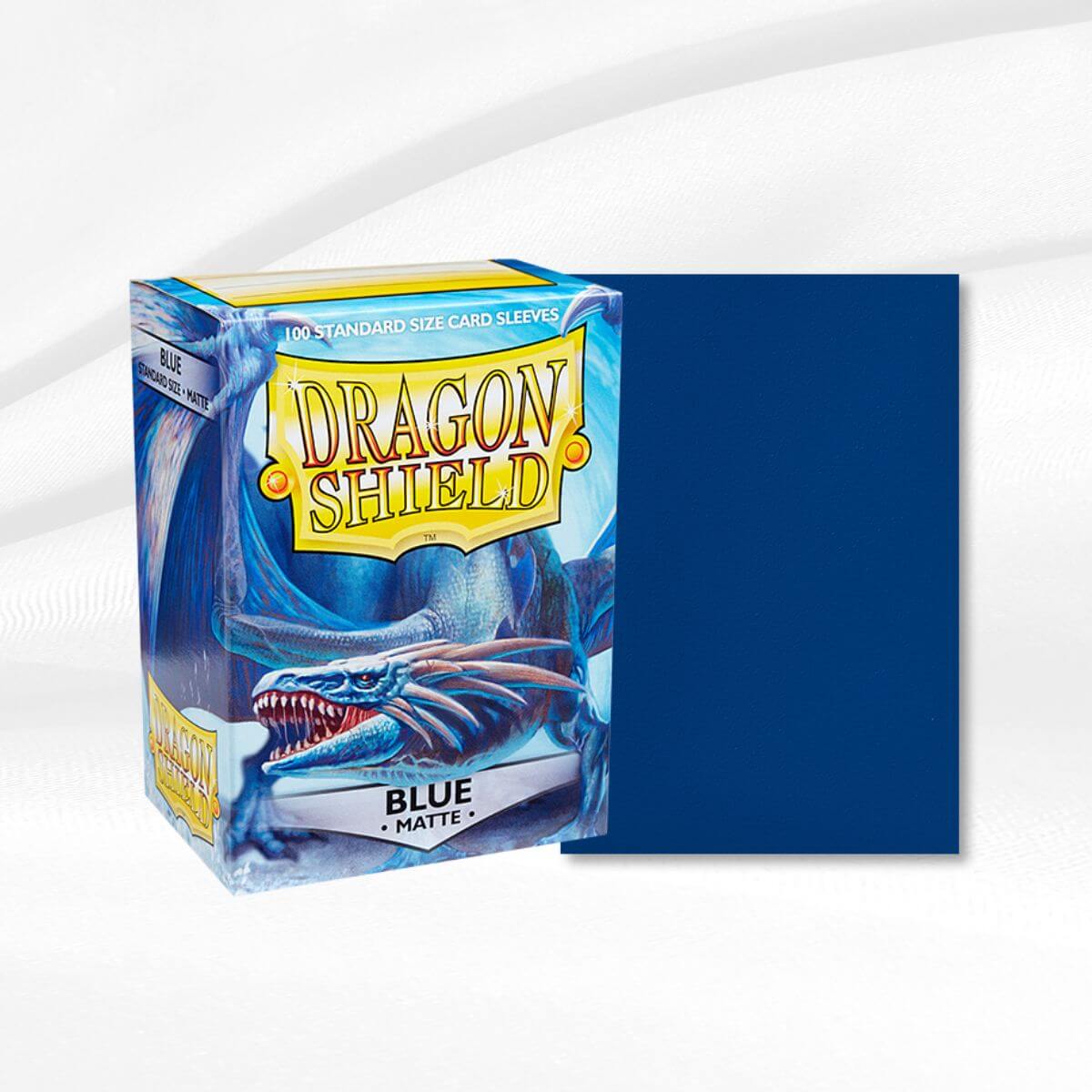 Matte Blue Dragon Shield Sleeves (100 Count) | Danireon Cards & Games