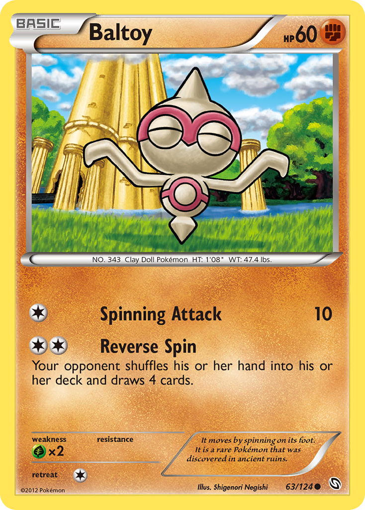 Baltoy (63/124) [Black & White: Dragons Exalted] – Danireon Cards & Games