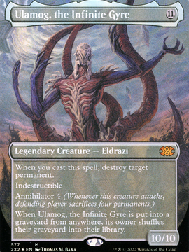 Ulamog, the Infinite Gyre (2X2-577) - Double Masters 2022 (Borderless) Foil