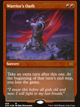Warrior's Oath (2X2-456) - Double Masters 2022 Etched Foil