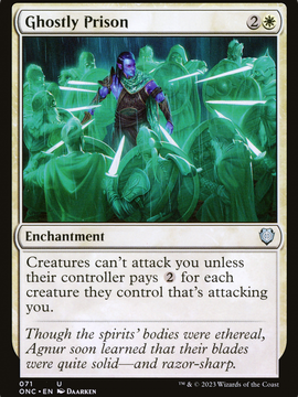 Ghostly Prison (ONC-071) - Phyrexia: All Will Be One Commander
