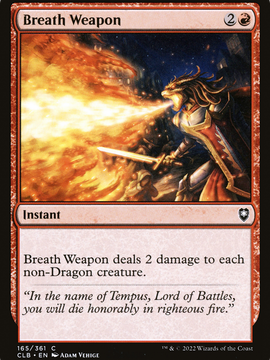 Breath Weapon (CLB-165) - Commander Legends: Battle for Baldur's Gate Foil