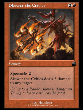 Skewer the Critics (RVR-340) - Ravnica Remastered