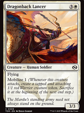 Dragonback Lancer (TDM-009) - Tarkir: Dragonstorm Foil
