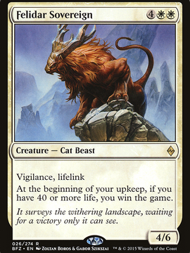 Felidar Sovereign (BFZ-026) - Battle for Zendikar