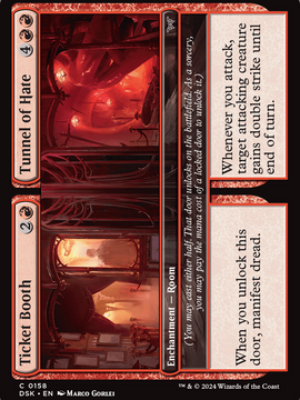 Ticket Booth // Tunnel of Hate (DSK-158) - Duskmourn: House of Horror Foil
