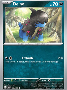 Deino (138/193) [Scarlet & Violet: Paldea Evolved]