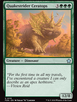 Quakestrider Ceratops (FDN-110) - Foundations