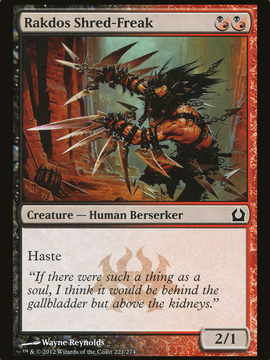 Rakdos Shred-Freak (RTR-221) - Return to Ravnica