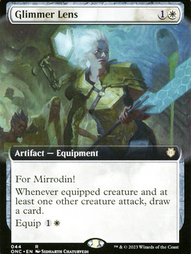 Glimmer Lens (ONC-044) - Phyrexia: All Will Be One Commander: (Extended Art)