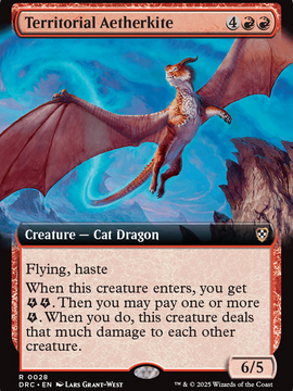 Territorial Aetherkite (Extended Art) (DRC-028) - Commander: Aetherdrift