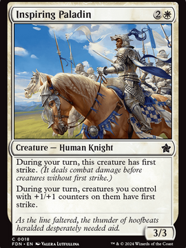 Inspiring Paladin (FDN-018) - Foundations