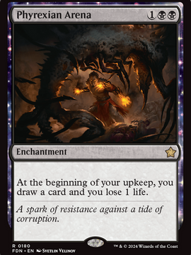 Phyrexian Arena (FDN-180) - Foundations: (nyxtouched) Foil