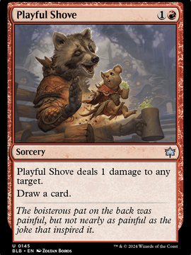 Playful Shove (BLB-145) - Bloomburrow