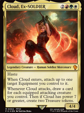 Cloud, Ex-SOLDIER (FIC-002) - Commander: FINAL FANTASY Foil