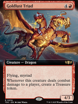 Goldlust Triad (TDC-074) - Commander: Tarkir: Dragonstorm: (Extended Art)