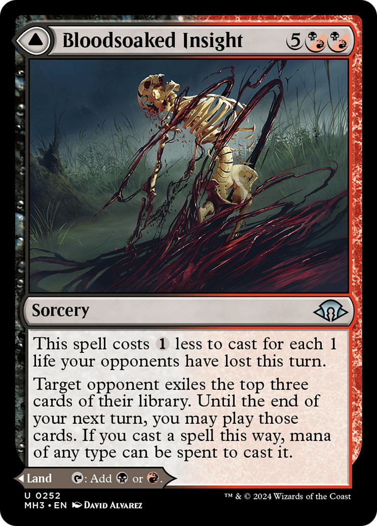 Bloodsoaked Insight // Sanguine Morass (MH3-252) - Modern Horizons 3