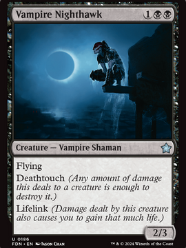 Vampire Nighthawk (FDN-186) - Foundations Foil