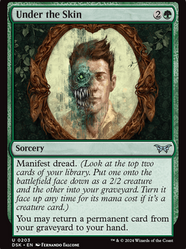 Under the Skin (DSK-203) - Duskmourn: House of Horror