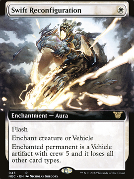 Swift Reconfiguration (NEC-045) - Neon Dynasty Commander: (Extended Art)