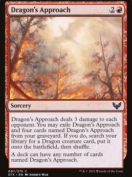 Dragon's Approach (STX-097) - Strixhaven: School of Mages Foil