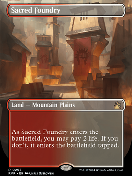 Sacred Foundry (RVR-297) - Ravnica Remastered (Borderless)