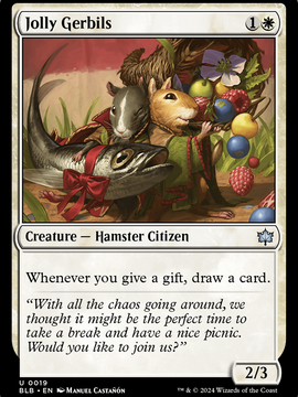 Jolly Gerbils (BLB-019) - Bloomburrow Foil