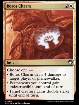 Boros Charm (OTC-216) - Outlaws of Thunder Junction Commander