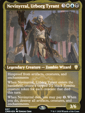 Nevinyrral, Urborg Tyrant (CMR-607) - Commander Legends Etched Foil