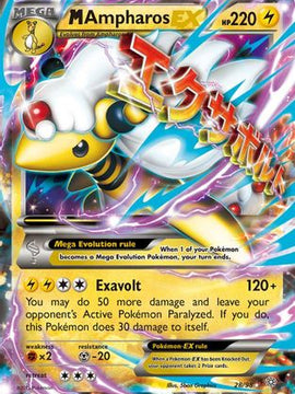 M Ampharos EX (28/98) [XY: Ancient Origins]