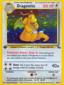 Dragonite (4/62) [Fossil 1st Edition]