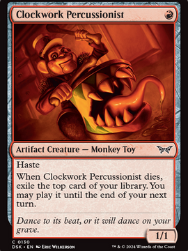 Clockwork Percussionist (DSK-130) - Duskmourn: House of Horror