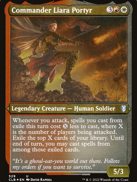 Commander Liara Portyr (CLB-529) - Commander Legends: Battle for Baldur's Gate Etched Foil