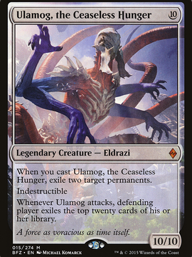 Ulamog, the Ceaseless Hunger (BFZ-015) - Battle for Zendikar