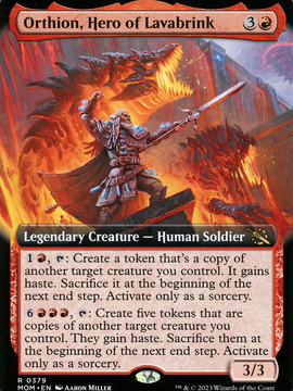 Orthion, Hero of Lavabrink (MOM-379) - March of the Machine: (Extended Art)