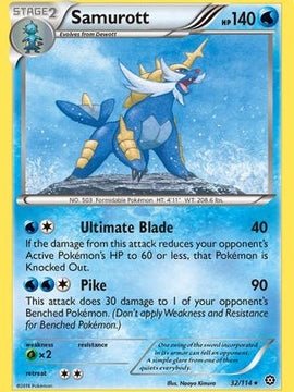 Samurott (32/114) [XY: Steam Siege]