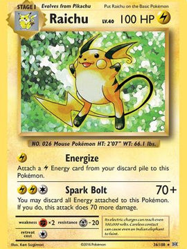 Raichu (36/108) [XY: Evolutions]