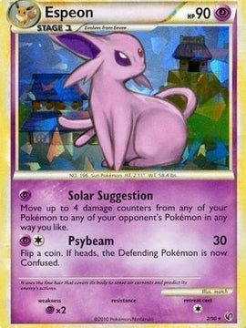 Espeon (2/90) (Cracked Ice Holo) (Theme Deck Exclusive) [HeartGold & SoulSilver: Unleashed]