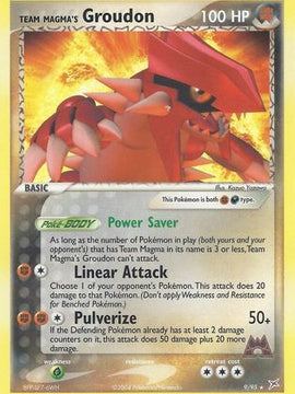 Team Magma's Groudon (9/95) (Theme Deck Exclusive) [EX: Team Magma vs Team Aqua]